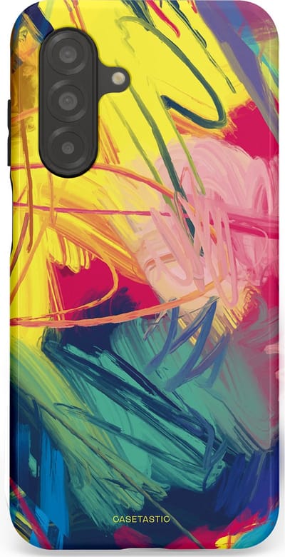 Casetastic Hoesje Geschikt voor Samsung A26 - Stijlvolle Beschermende Duo-layer Case - Kleurenstorm
