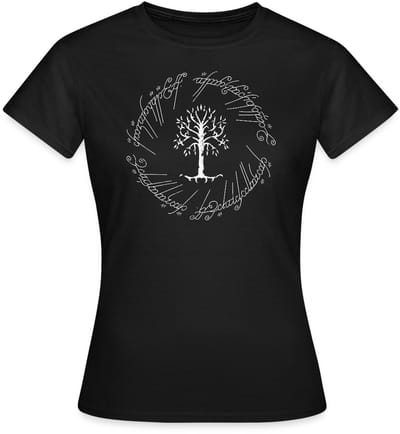 The Lord Of The Rings De Witte Boom Van Gondor T-Shirt Dames