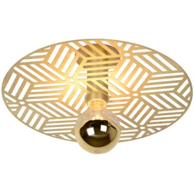 Lucide Plafonnière Olenna - Mat Goud/messing - Diam. 40cm - E27