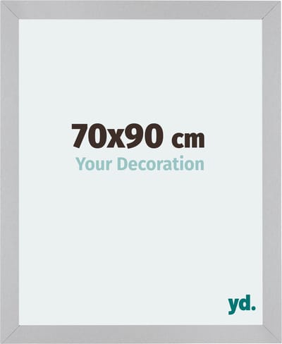 Your Decoration - Fotolijst 70x90 cm - MDF - Zilver Mat - Mura
