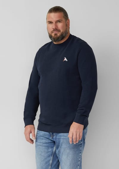 s.Oliver - male - Zacht sweatshirt met artwork in een relaxte pasvorm | Wintersportcollectie
