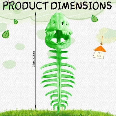 Spinosaurus Pluche Dinosaurus Kostuum met Geluid voor Volwassenen - Ideaal voor Carnaval en Cosplay (75cm) - Groen Dinosaurus Outfit