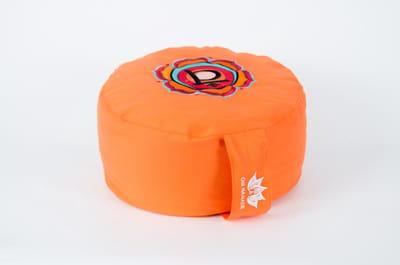 Om Namaste Ronde Meditatiekussen Chakra Collection - Oranje 2e Chakra