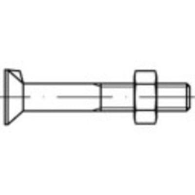 TOOLCRAFT 111622 Verzonken schroeven met neus M6 20 mm Buitenzeskant DIN 604 Staal 500 stuk(s)