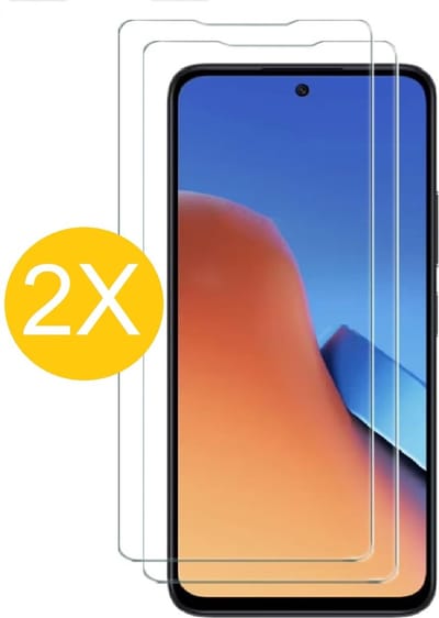 Screenprotector geschikt voor Xiaomi Redmi 12 screenprotector Beschermglas - 2 Stuks - Screenprotector geschikt voor Xiaomi Redmi 12 Screen protector gehard glas