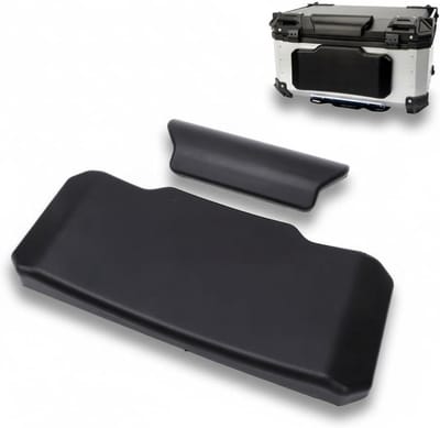 Motorfiets Topkoffer Rugsteun - Bagagekussen - Comfortabel Reizen - Zelfklevende Installatie - 38x28x4 cm - Zwart