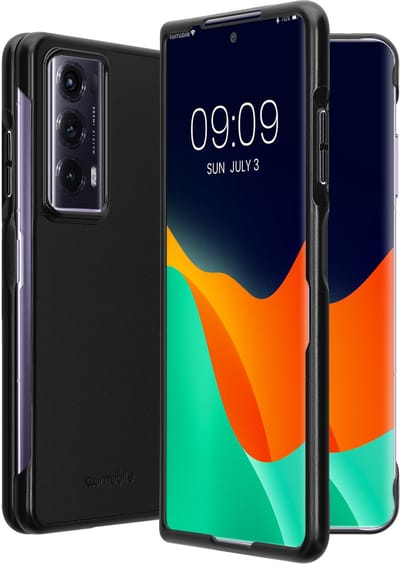 kwmobile Hoesje geschikt voor HONOR Magic V2 - 2-delig telefoonhoesje in zwart - Imitatieleer