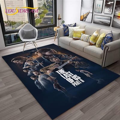 The Last of Us Horrorspel Pedro TV Tapijt Vloerkleed voor Thuis Woonkamer Slaapkamer Bank Deurmat Decoratie, Kindergebied Vloerkleed Antislip Vloermat 70x100cm