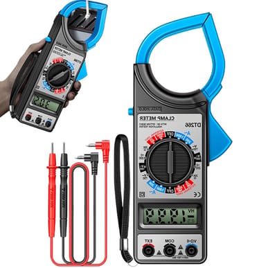 Stroomdetector - Spanningsmeter - Elektrische Tests - Brede Kaakopening - 60 mm - Grijs