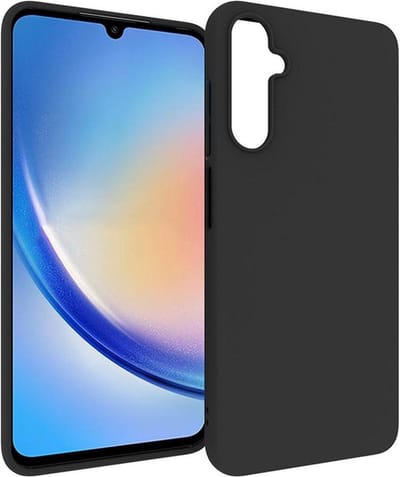 Flexibele achterkant Silicone hoesje Zwart Geschikt voor: Samsung Galaxy A05s