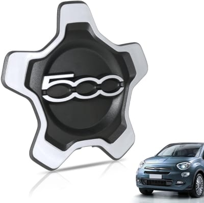 Dailygoods- Wieldop Hoogwaardige ABS Vervanging - FIAT 500X - Verchroomde Ring - Perfecte Pasvorm - Slagvast - Eenvoudige Montage - Velgdeksel