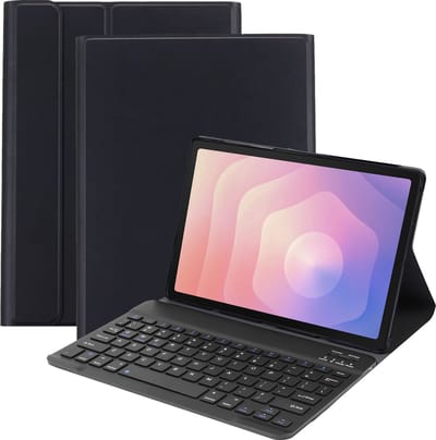 Cazy tablet Hoes met Toetsenbord geschikt voor Samsung Galaxy Tab S11 - QWERTY Bluetooth Keyboard Case - Zwart