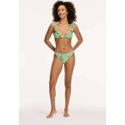 Shiwi Bobby Bikini Set Botanic Green Botanic Passiflora Maat: 34 | Bikini's Outlet | Dames | Groen