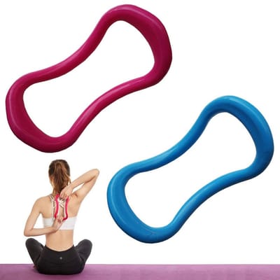 Dailygoods- Yoga Ring - Geassisteerde Yogahoudingen - Pilates Ring - Fitness Strekring - Yogamassage Ring - Flexibel en Handig - 24x13x8 cm