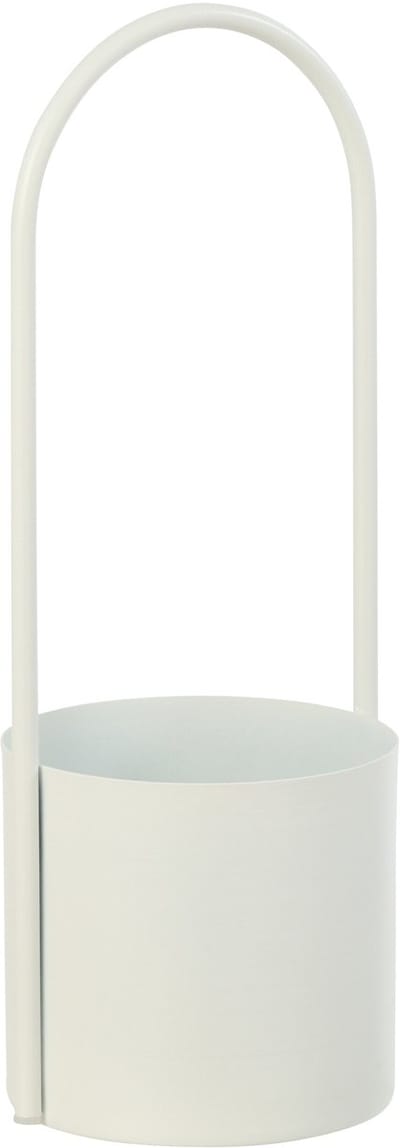 J-Line bloempot - ijzer - wit - large