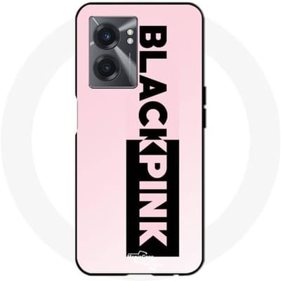 Realme V23 Zwartroze roze en zwarte logo-behuizing