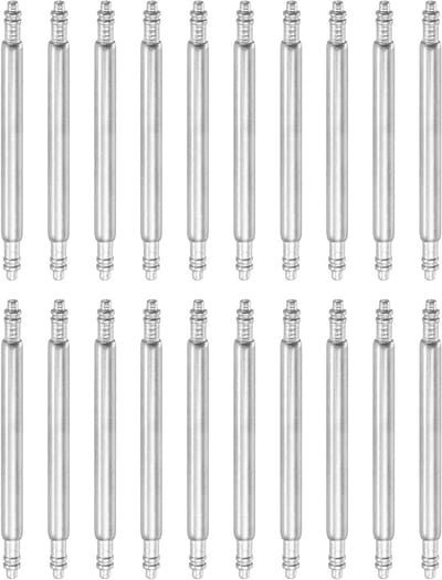 20 Stuks Veerpennen voor Horloges - 22 mm Dikte, 1,8 mm Pinnen, Roestvrij Staal, Reservepinnen voor Armbanden en Horlogebanden