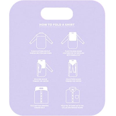 Chemise de ménage Foldines dossier blanchisserie vêtements support planche vêtements dossier placard adulte white
