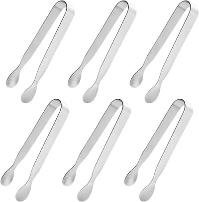 EXCITAT IJsblokjestang - Gebakstang - Snoeptang - Multifunctioneel - Perfect voor bruiloften, feesten, picknicks - 6 stuks