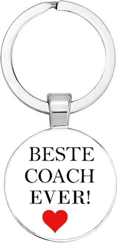 Akyol - Beste coach ever Sleutelhanger - coach - iemand die een coach is - werk - collega - beste ooit - cadeau - verjaardag - kado - geschenk - gift - verrassing - welkomst cadeau - afscheidscadeau - 2,5 x 2,5 CM