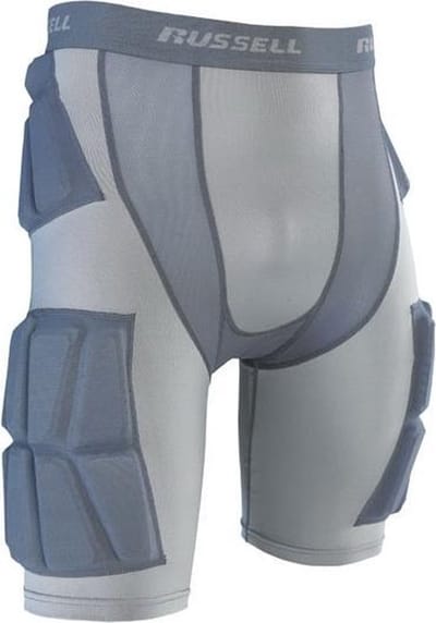 Russell Athletic - Rugby Broek - NFL - American Football - Met Ingenaaide Pads - Volwassenen - Grijs - 2XL