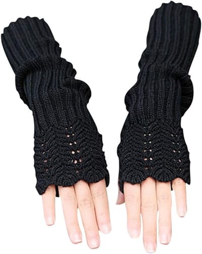 Handschoenen - Verwarmde Handschoenen - Vingerloze handschoenen - Vingerloze handschoenen dames - Handschoenen zonder vingertoppen - Handschoenen winter - Handschoenen met lange mouwen - Verdikking - Blijf warm - Geschikt voor vrouwen - Winter