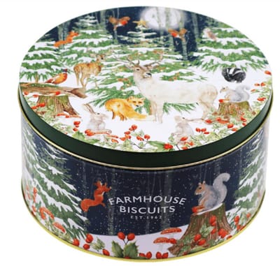 Farmhouse Biscuits - Kerstkoekjes - Woodland Scene - Kerstblik - Voor onder de Kerstboom - Kerstcadeau