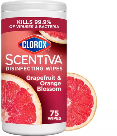 Clorox Scentiva Grapefruit & Orange Blossom - Desinfectiedoekjes - 75 stuks