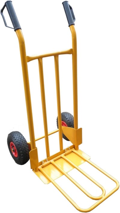 Stevige Transportwagen Oranje 300 kg Draagvermogen