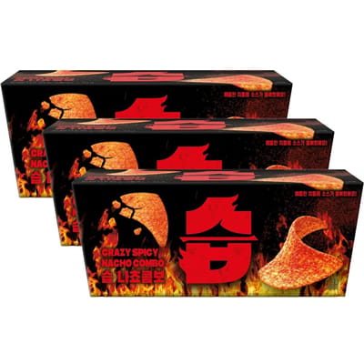 CJ Seup Nacho Combo Knapperige Nacho Chips met Hartige Dip 93g Pak van 3 black