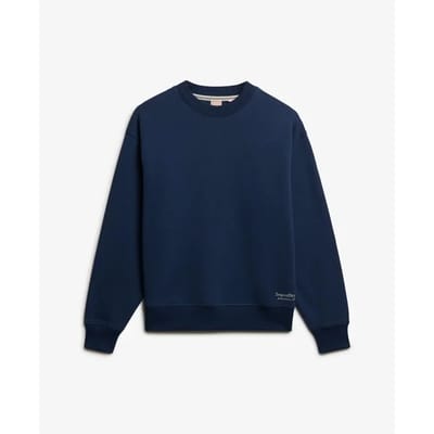 Superdry Essential Logo Sweatshirt Dark Blue Grootte: 36