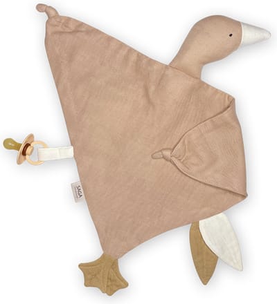 Knuffeldoek gans - clay - kraamcadeau - Saga copenhagen - speendoek