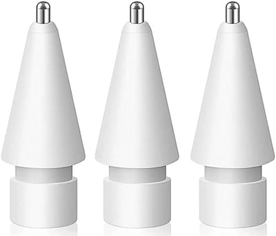 Replacement Metalen Tips - Geschikt voor Apple Pencil 1st Gen & 2nd Gen - Vervangende Tips 3 Stuks - Wit