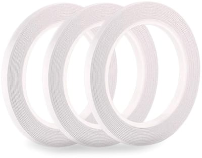 3-Pack Dubbelzijdige Tape - Sterke Hechting voor Kantoor, Knutselen en Naaien, 6mm x 30 Meter