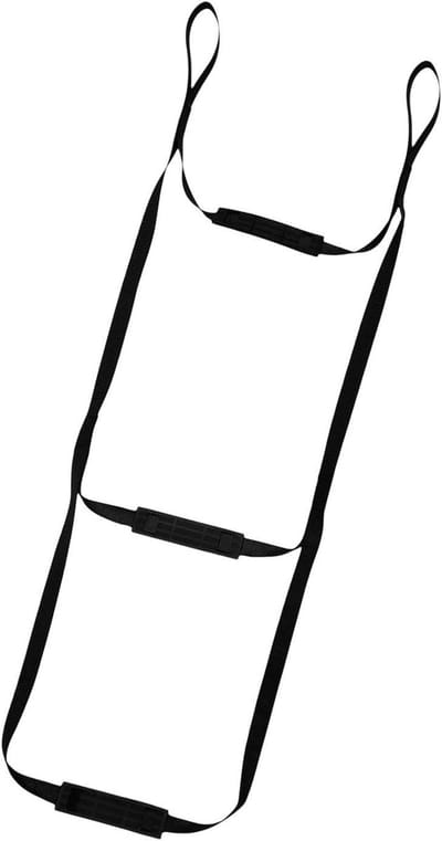 Touwladder voor volwassenen - Veelzijdige klimhulp - Veilig klimmen - Dubbel versterkte treden - 3 of 4 treden - Zwart