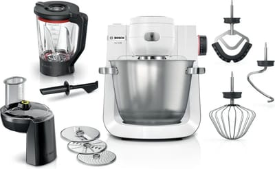 Bosch MUM Serie 6 - MUMS6EW22 - Keukenmachine - 1600W - 5,5L - Wit/RVS