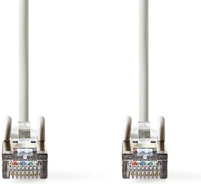 Nedis CAT5e Netwerkkabel - SF/UTP - RJ45 Male - RJ45 Male - 7.50 m - Rond - PVC - Grijs - Envelop