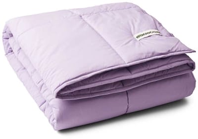 Bongusta plaid - Puffy blanket lavender - deken - paars