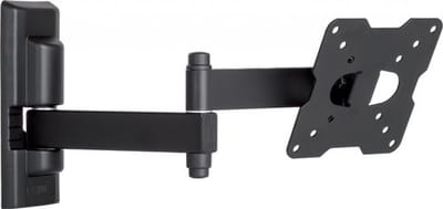 Meliconi - Flatstyle EDR100 wendbare muurbeugel dubbele arm 14-25" zwart