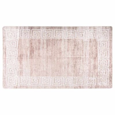 vidaXL - Vloerkleed - wasbaar - 190x300 - cm - beige