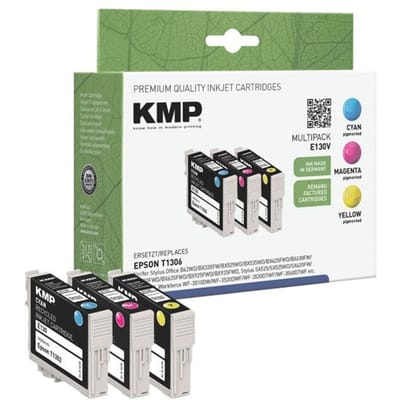 KMP Inktcartridge vervangt Epson T1302, T1303, T1304 Compatibel Combipack Cyaan, Magenta, Geel E130V 1618,4050