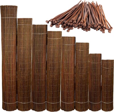 Wilgenmat 160 x 500 cm - Wilgenrol - Rietenmat - Natuurlijke Privacy Scherm - Tuin Windscherm - Terras & Balkon Wilgentenen Mat
