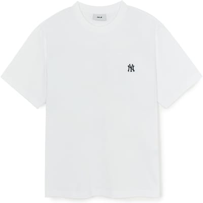 MLB New York Yankees Série Basique SS25 Mode Décontractée Sport T-shirt Manches Courtes Avec Petite Broderie Logo Unisexe Hauts Blanc 3ATSB6153-50WHS XL white