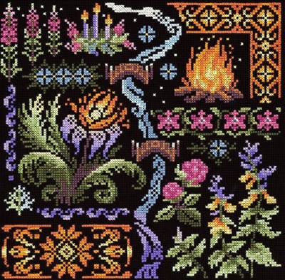Borduurpakket - Sampler: Night - Nacht - MP-STUDIA