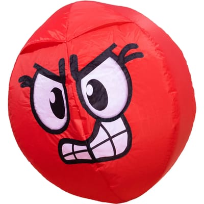 Windzak HQ Bouncing Moodeez Angry 126369 Rood 60 cm