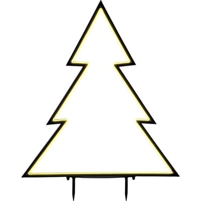 Luca Lighting Garden d'Light Kerstboom - L90 x H100 cm - Metaal - Zwart