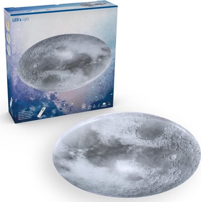 LED's Light Maan Plafondlamp voor de Slaapkamer - Dimbaar met afstandsbediening - 40 cm - Plafonniere - Plafonnieres - Plafondlampen - Plafond lamp