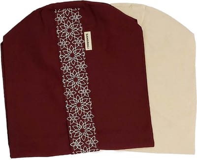 Samarali Biologische Katoenen Bolster Hoes - Rood - 20x20x66 cm - Ideaal voor Yoga en Meditatie
