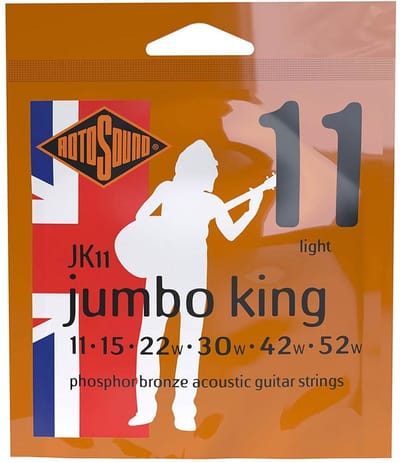 Rotosound JK11 snaren set acoustic phosphor bronze wound 11-52, light