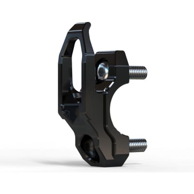22mm Motorfiets Stuurhanger T6063 Aluminiumlegering Koel Sterk Draagvermogen Universeel Stuur zwart